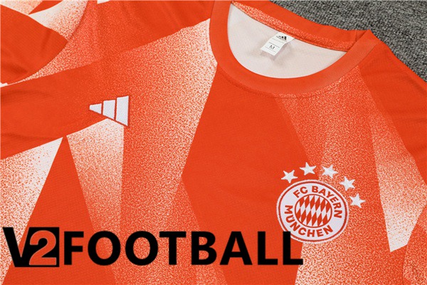 Bayern Munich Training T Shirt + Shorts Orange 2023/2024