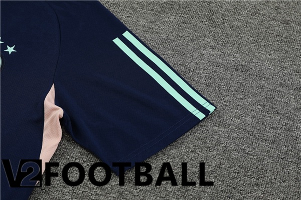 AFC Ajax Training T Shirt + Shorts Royal Bluee 2023/2024