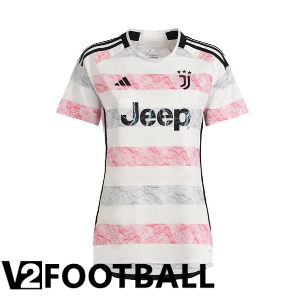 Juventus Womens Football Shirt Away White 2023/2024