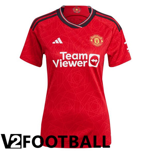 Manchester United Womens Football Shirt Home Red 2023/2024
