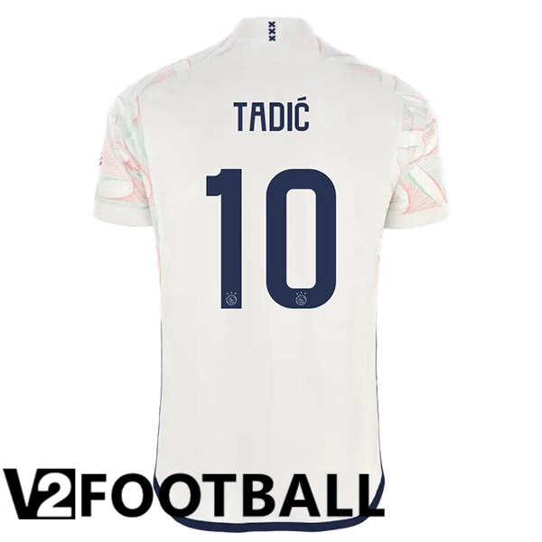 AFC Ajax (Tadić 10) Football Shirt Away White 2023/2024