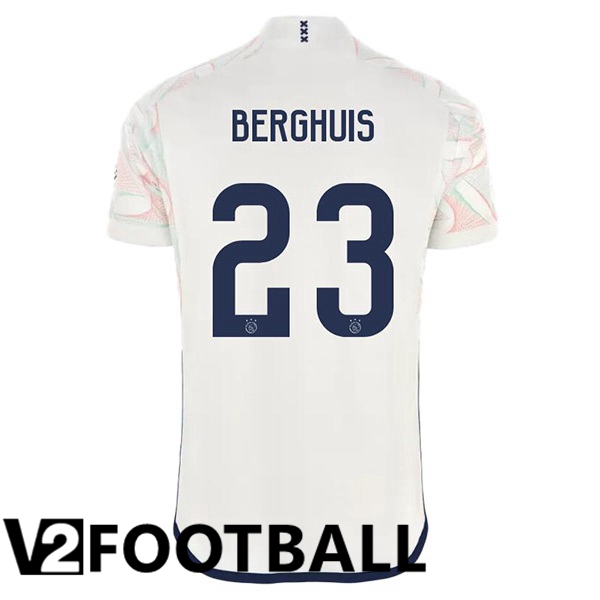 AFC Ajax (Berghuis 23) Football Shirt Away White 2023/2024
