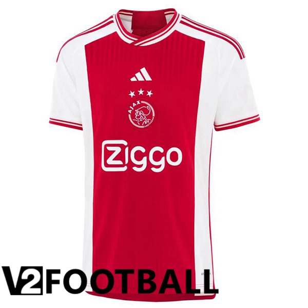 AFC Ajax Football Shirt Home Red White 2023/2024