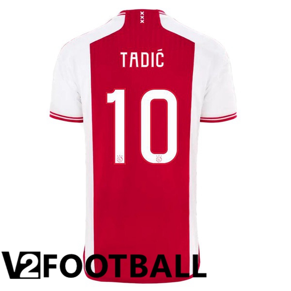 AFC Ajax (Tadić 10) Football Shirt Home Red White 2023/2024