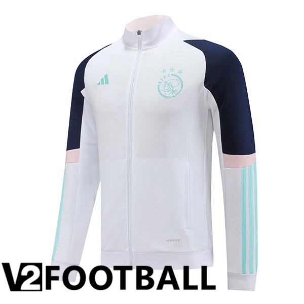 AFC Ajax Training Jacket White 2023/2024