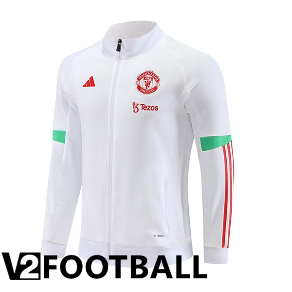 Manchester United Training Jacket White 2023/2024