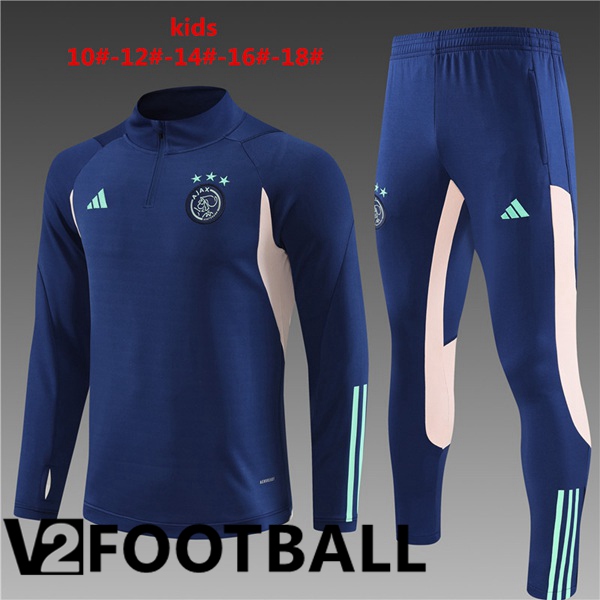 AFC Ajax Kids Training Tracksuit Suit Royal Bluee 2023/2024