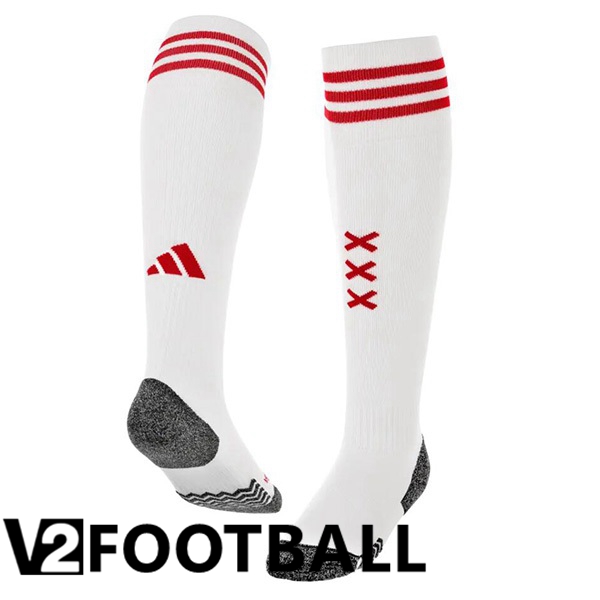 AFC Ajax Soccer Socks Home White 2023/2024