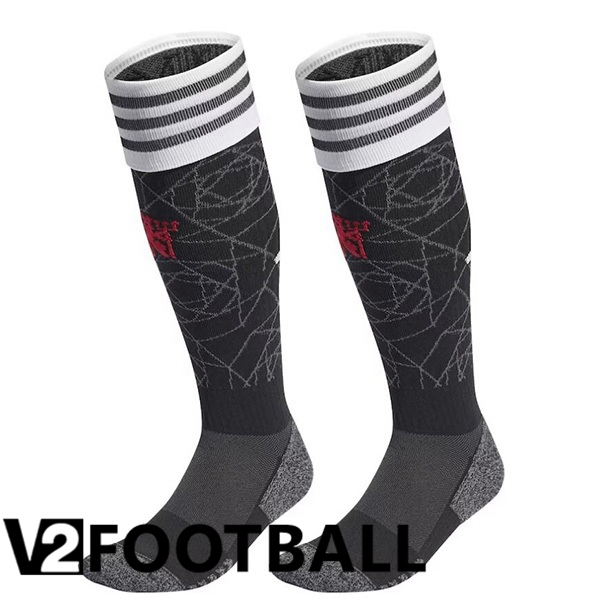 Manchester United Soccer Socks Home Grey 2023/2024
