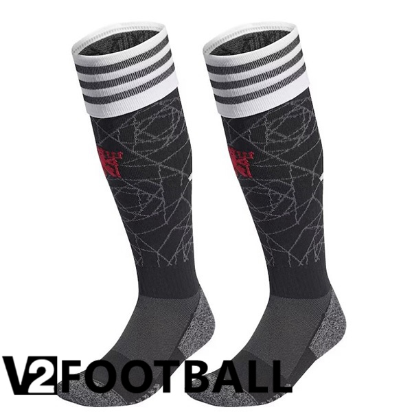 Manchester United Soccer Socks Home Grey 2023/2024