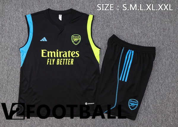 Arsenal Soccer Vest + Shorts Black 2023/2024