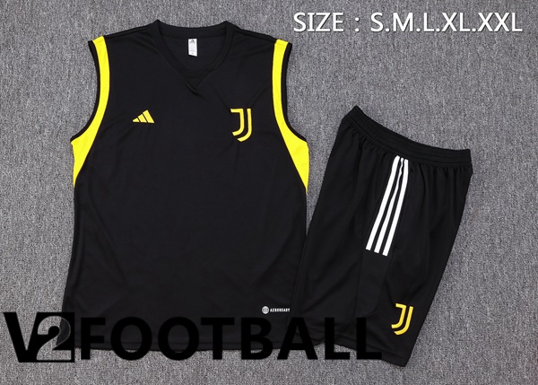 Juventus Soccer Vest + Shorts Black 2023/2024