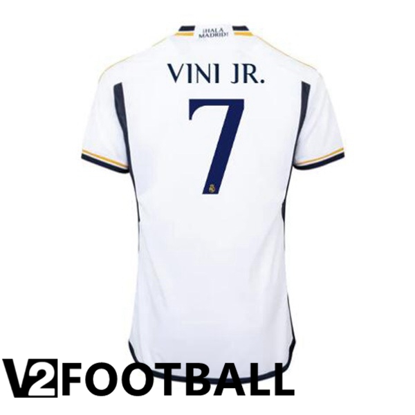 Real Madrid (Vini Jr. 7) Football Shirt Home White 2023/2024