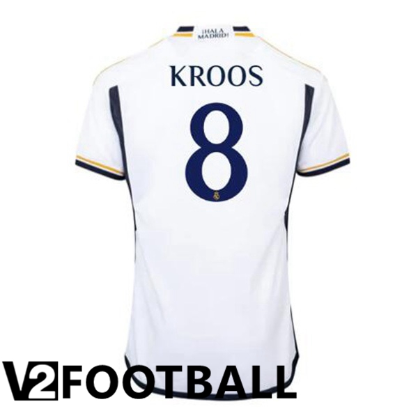 Real Madrid (Kroos 8) Football Shirt Home White 2023/2024