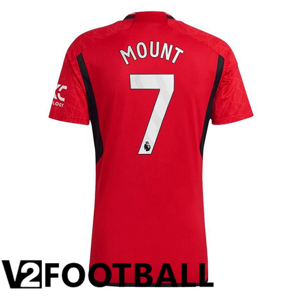 Manchester United (Mount 7) Football Shirt Home Red 2023/2024