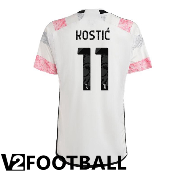 Juventus (KOSTIĆ 11) Football Shirt Away White 2023/2024