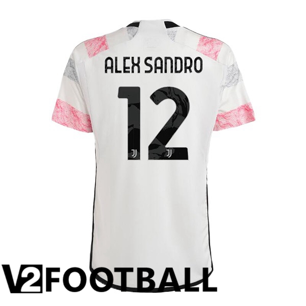 Juventus (ALEX SANDRO 12) Football Shirt Away White 2023/2024