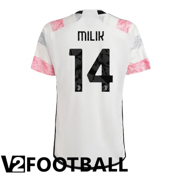 Juventus (MILIK 14) Football Shirt Away White 2023/2024