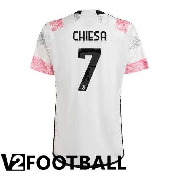 Juventus (CHIESA 7) Football Shirt Away White 2023/2024