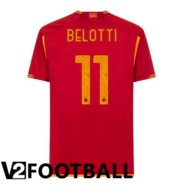 AS Roma (BELOTTI 11) Football Shirt Home Red 2023/2024