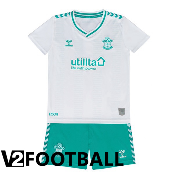 Southampton FC Kids Football Shirt Away White 2023/2024