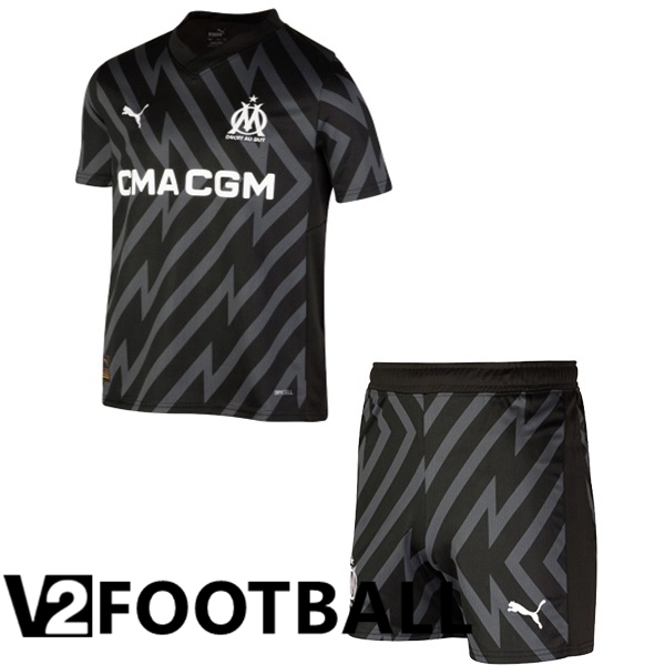 Marseille OM Kids Football Shirt Goalkeeper Black 2023/2024