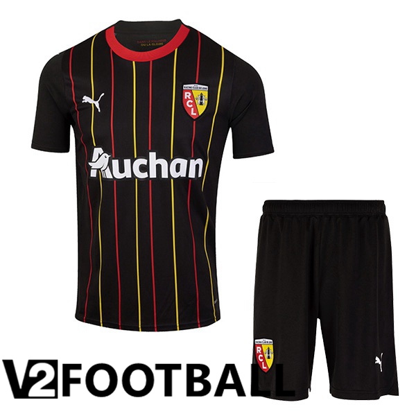 RC Lens Kids Football Shirt Home Black 2023/2024