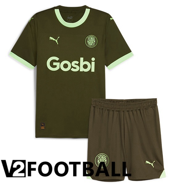 Girona Kids Football Shirt Third Green 2023/2024