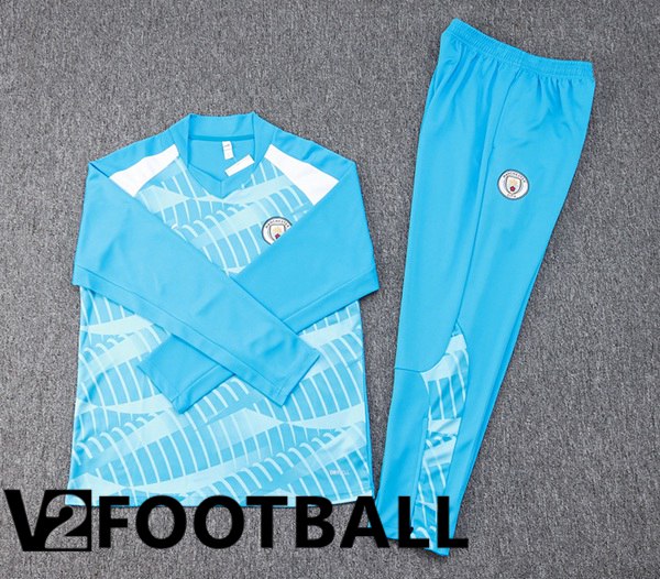 Manchester City Training Tracksuit Suit Blue 2023/2024