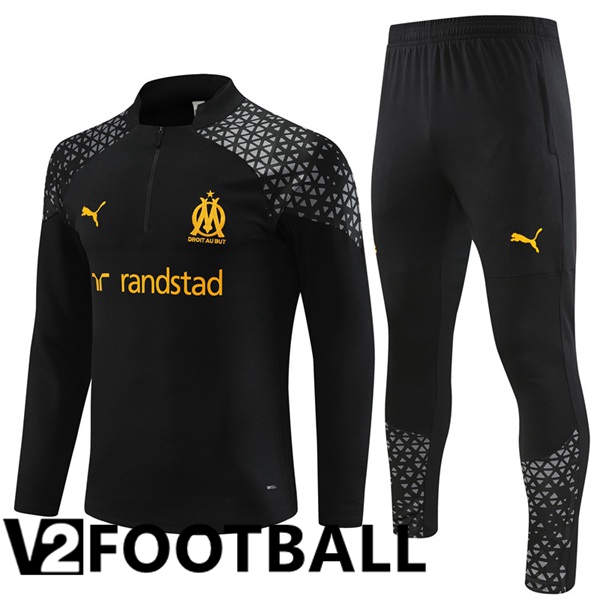 Marseille OM Training Tracksuit Suit Black 2023/2024