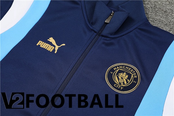 Manchester City Training Jacket Suit Royal Bluee 2023/2024