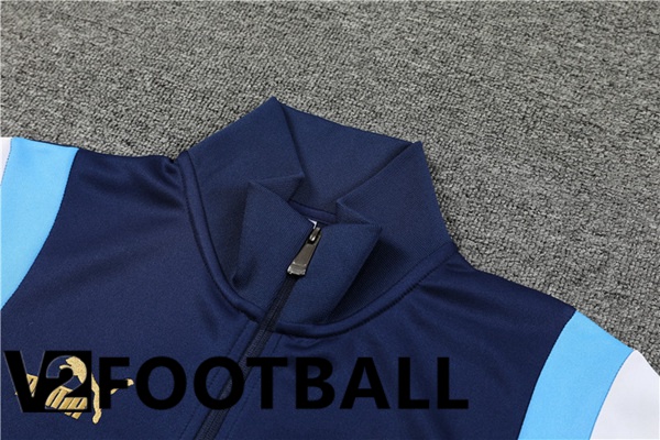 Manchester City Training Jacket Suit Royal Bluee 2023/2024