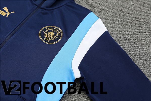 Manchester City Training Jacket Suit Royal Bluee 2023/2024