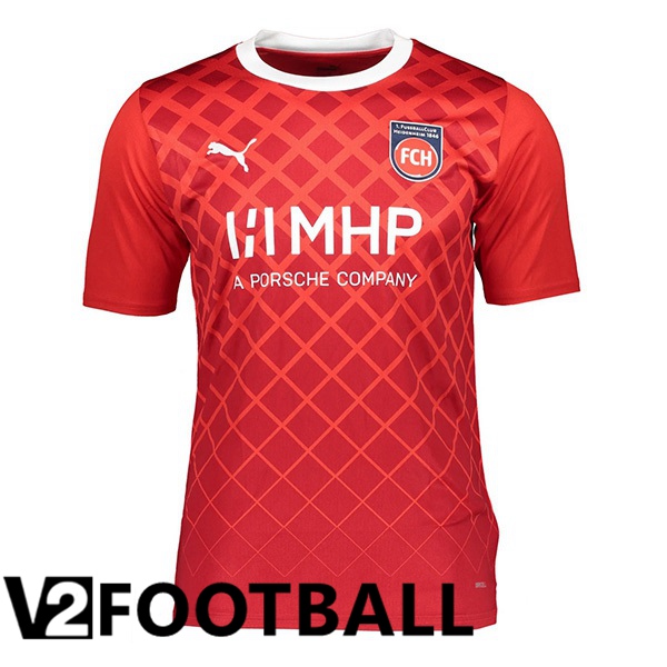 FC Heidenheim Football Shirt Home Red 2023/2024