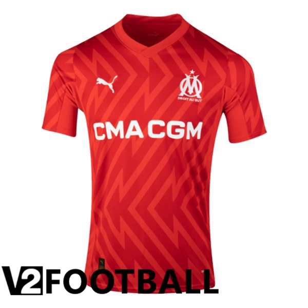 Marseille OM Football Shirt Goalkeeper Red 2023/2024