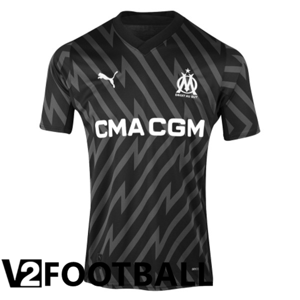 Marseille OM Football Shirt Goalkeeper Black 2023/2024