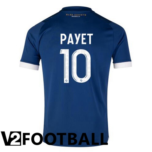 Marseille OM (PAYET 10) Football Shirt Away Blue 2023/2024