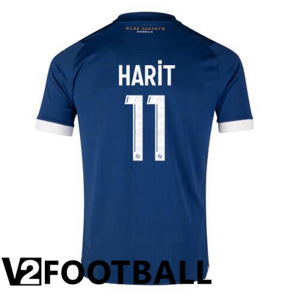 Marseille OM (HARIT 11) Football Shirt Away Blue 2023/2024