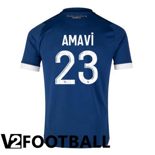 Marseille OM (AMAVI 23) Football Shirt Away Blue 2023/2024