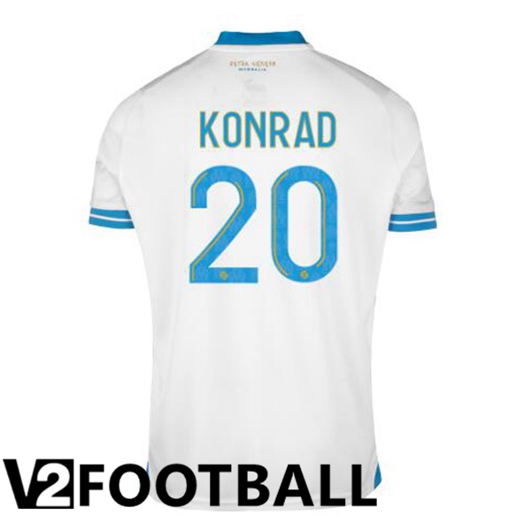 Marseille OM (KONRAD 20) Football Shirt Home White 2023/2024