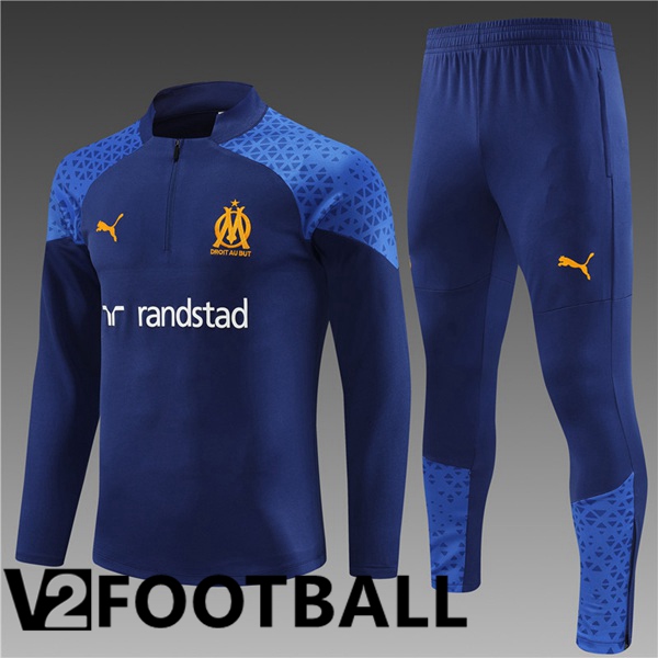 Marseille OM Kids Training Tracksuit Suit Blue 2023/2024