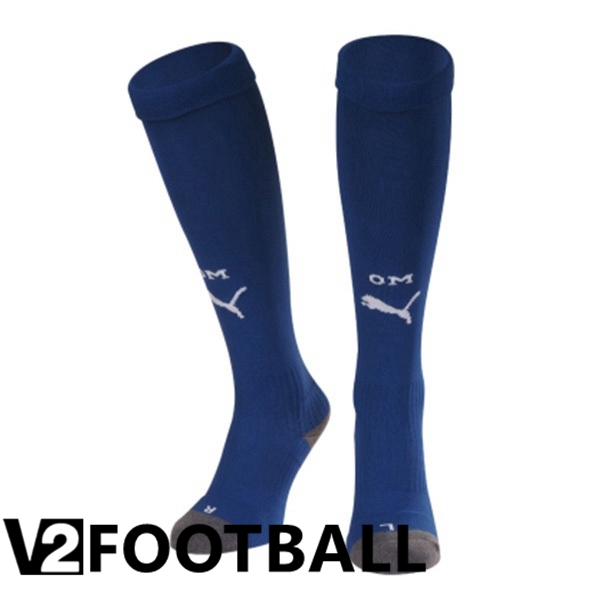 Marseille OM Soccer Socks Away Blue 2023/2024