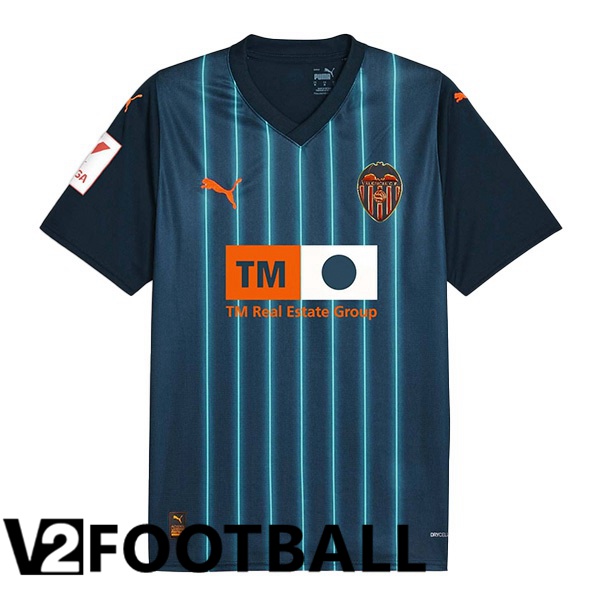 Valencia CF Football Shirt Away Blue 2023/2024