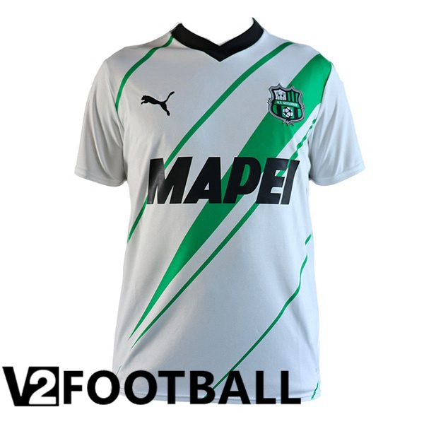 US Sassuolo Football Shirt Away White 2023/2024