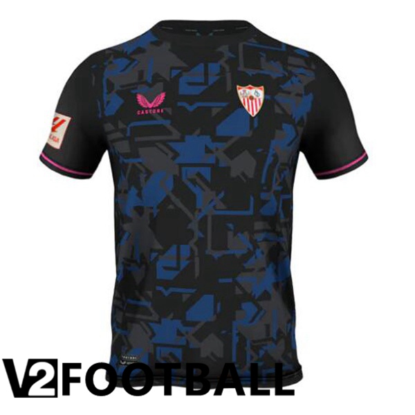Sevilla FC Football Shirt Third Black 2023/2024