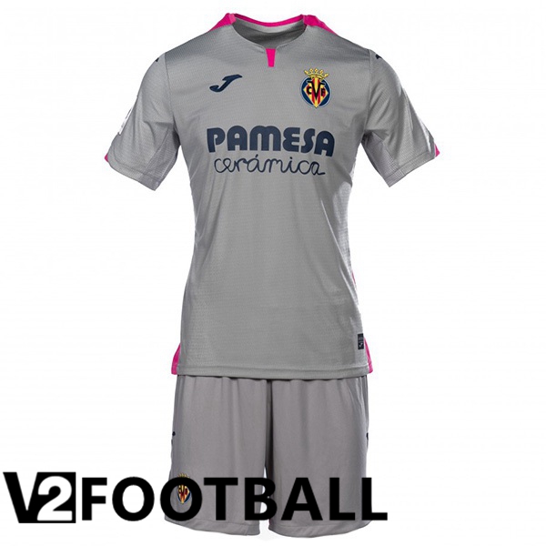 Villarreal Kids Football Shirt Third Grey 2023/2024