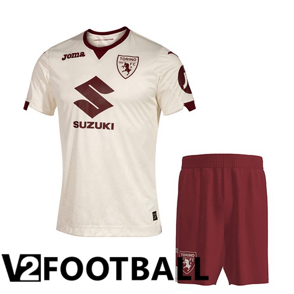 Torino FC Kids Football Shirt Away Yellow 2023/2024