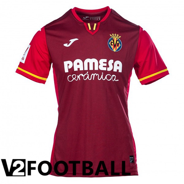 Villarreal Football Shirt Away Red 2023/2024