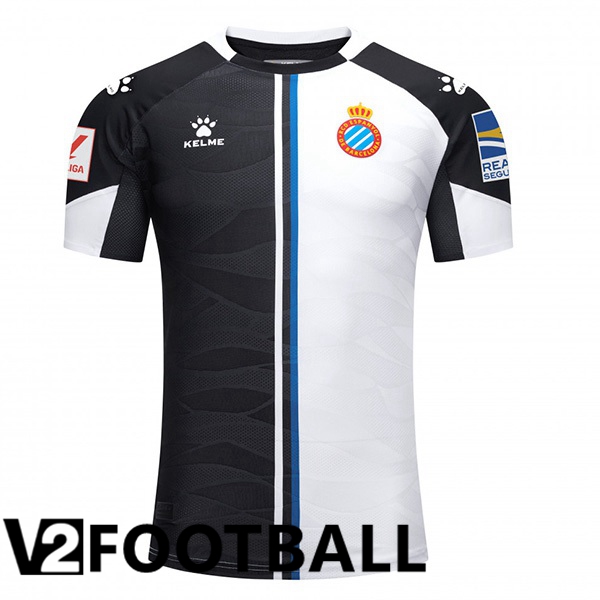 RCD Espanyol Football Shirt Third Black White 2023/2024