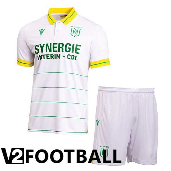 FC Nantes Kids Football Shirt Away White 2023/2024